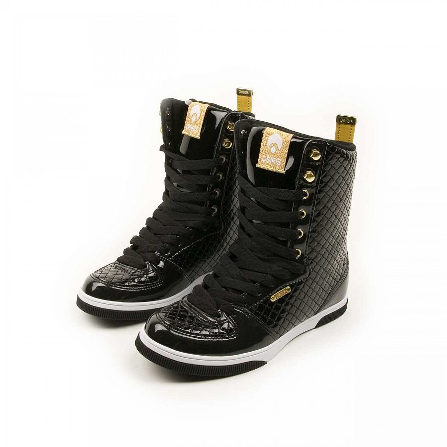 Кеды женские высокие на шнуровке Osiris Uptown Limited Black Gold Quilted отзывы Кеды женские высокие на шнуровке Osiris Uptown Limited Black Gold Quilted отзывы