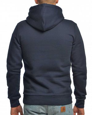 Толстовка мужская на флисе с капюшоном Carhartt Hooded Sweat Painted Navy