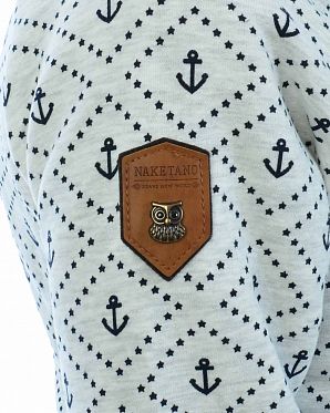 Толстовка женская с капюшоном Naketano Fiasche Pommes Amazing Grey