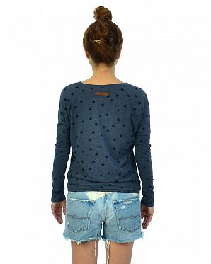 Футболка женская с длинным рукавом Naketano Sucking with Honor Bluegrey Melange Футболка женская с длинным рукавом Naketano Sucking with Honor Bluegrey Melange