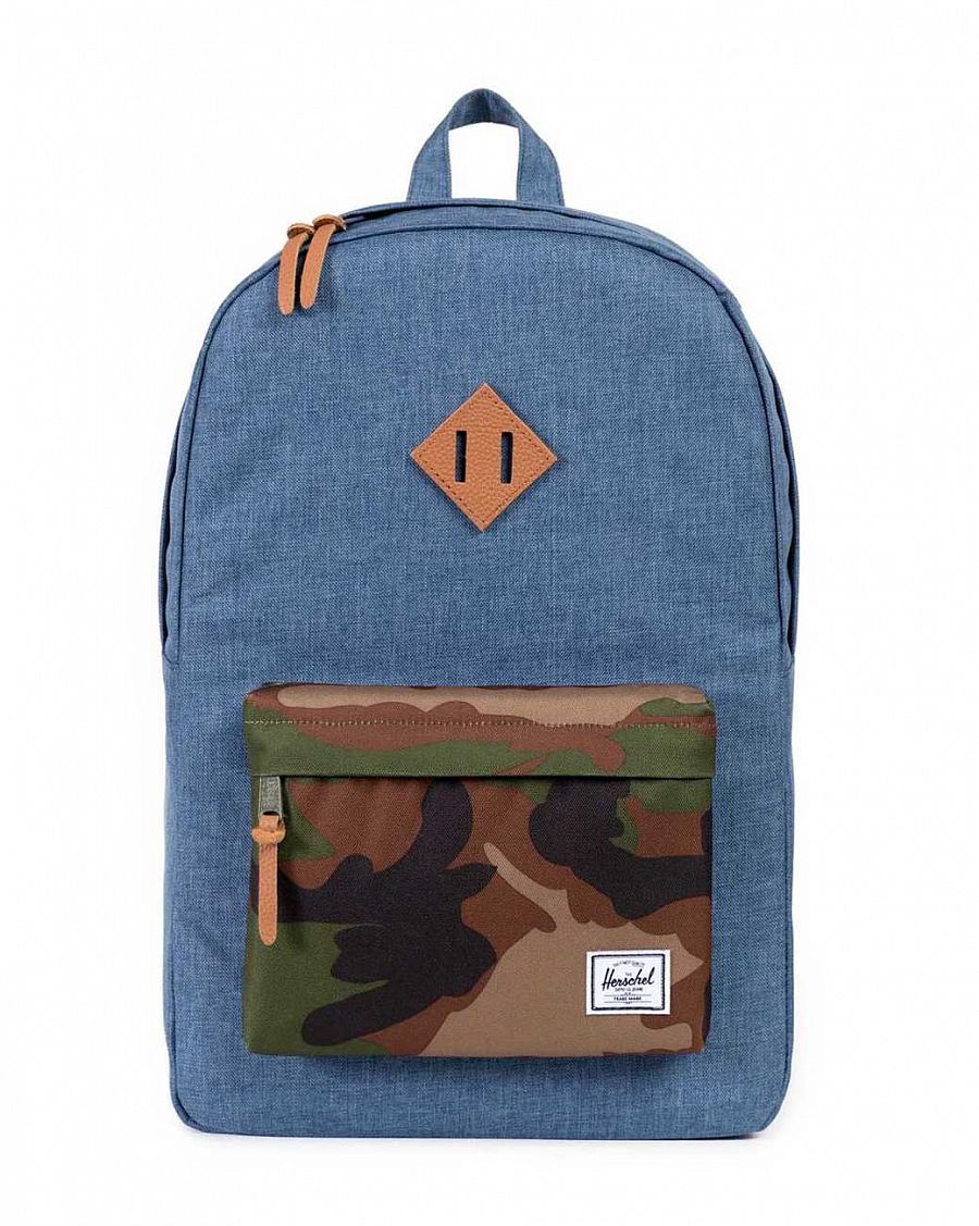 Рюкзак водоотталкивающий с карманом для 15 ноутбука Herschel Heritage Navy Crosshatch отзывы Рюкзак водоотталкивающий с карманом для 15 ноутбука Herschel Heritage Navy Crosshatch отзывы