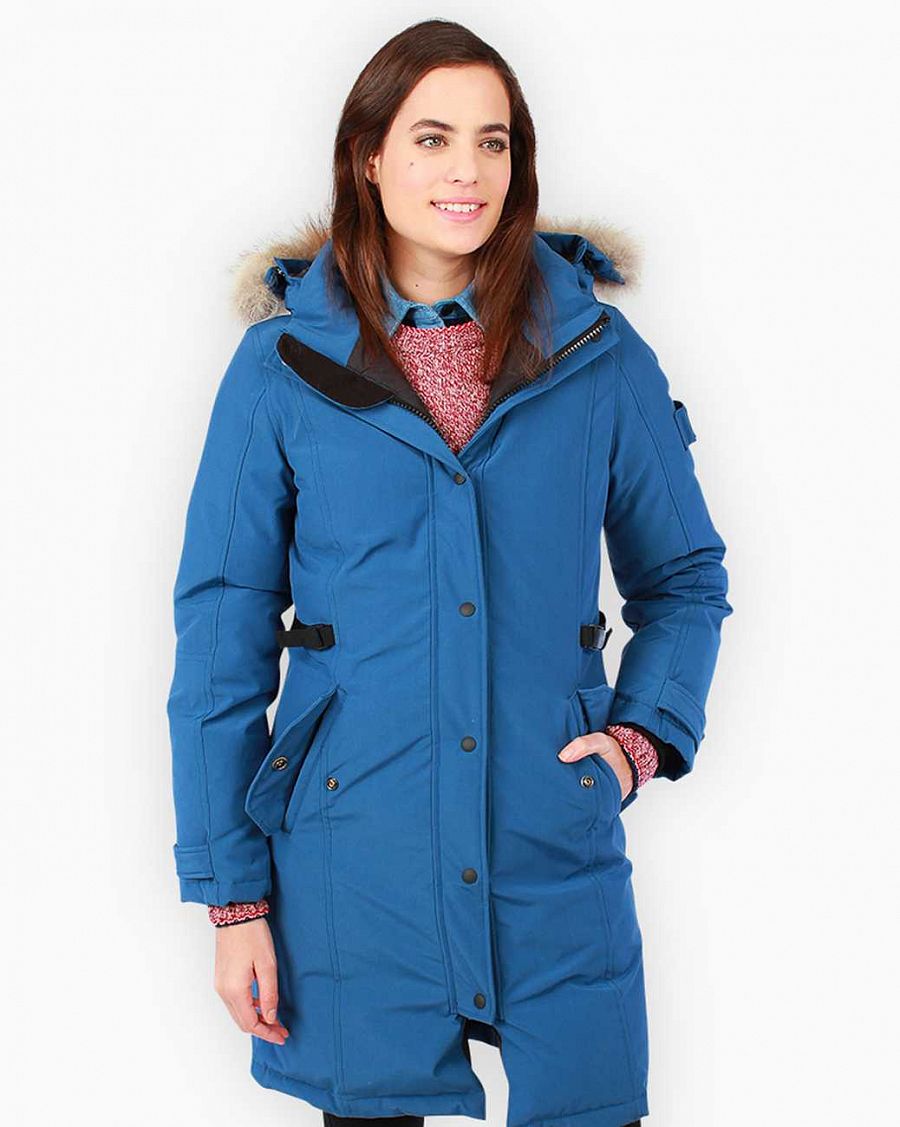 Пуховик женский водоотталкивающий Penfield Ellston Down Jacket Petrol отзывы