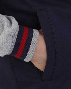 Толстовка бомбер мужская с капюшоном Iriedaily College Navy