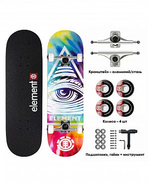 Скейтборд в Сборе Element 4 размер 8.25 (3 красный синий желтый 8.25) Скейтборд в Сборе Element 4 размер 8.25 (3 красный синий желтый 8.25)