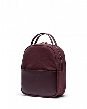 Рюкзак небольшой Премиум нейлон кожа Herschel Orion Mini Deep Burgundy Рюкзак небольшой Премиум нейлон кожа Herschel Orion Mini Deep Burgundy
