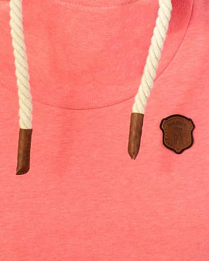 Толстовка женская с капюшоном Naketano Schmierlappen IX Coral Red Толстовка женская с капюшоном Naketano Schmierlappen IX Coral Red