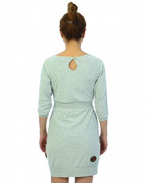 Платье женское короткий рукав Naketano Schnuckis Muckis IV Stone Grey Melange Платье женское короткий рукав Naketano Schnuckis Muckis IV Stone Grey Melange