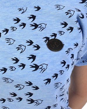 Футболка женская Naketano Wolle will Vogel (n) VIII Amazing Blue Melange