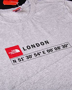 Футболка The North Face GPS London Grey Футболка The North Face GPS London Grey