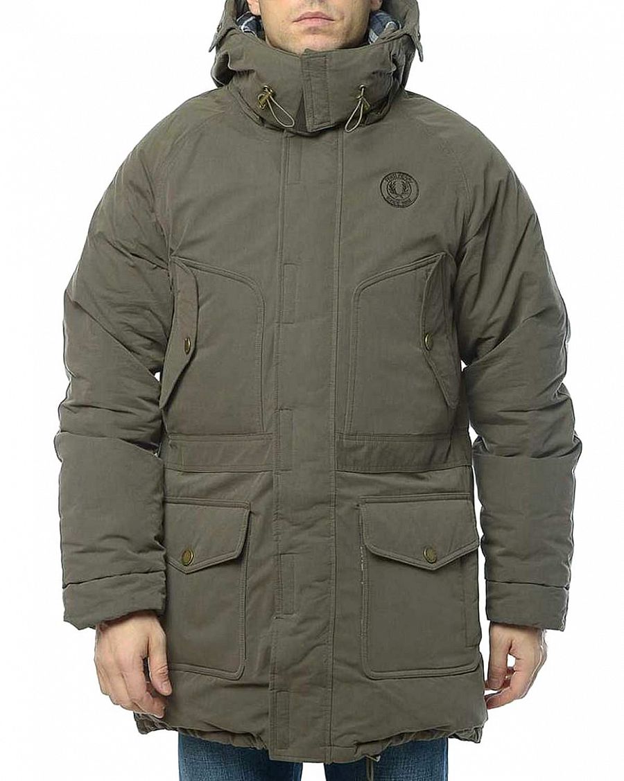 Парка пуховик мужской зимний Fred Perry J1286 Down Expedition Parka Olive отзывы