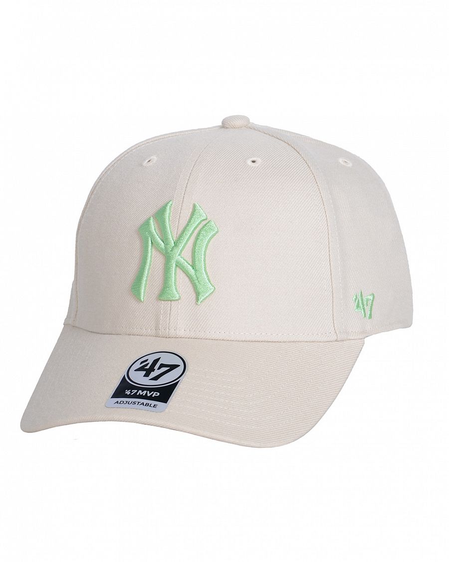 Бейсболка классическая с изогнутым козырьком '47 Brand MVP SNAPBACK New York Yankees Bone Lime отзывы