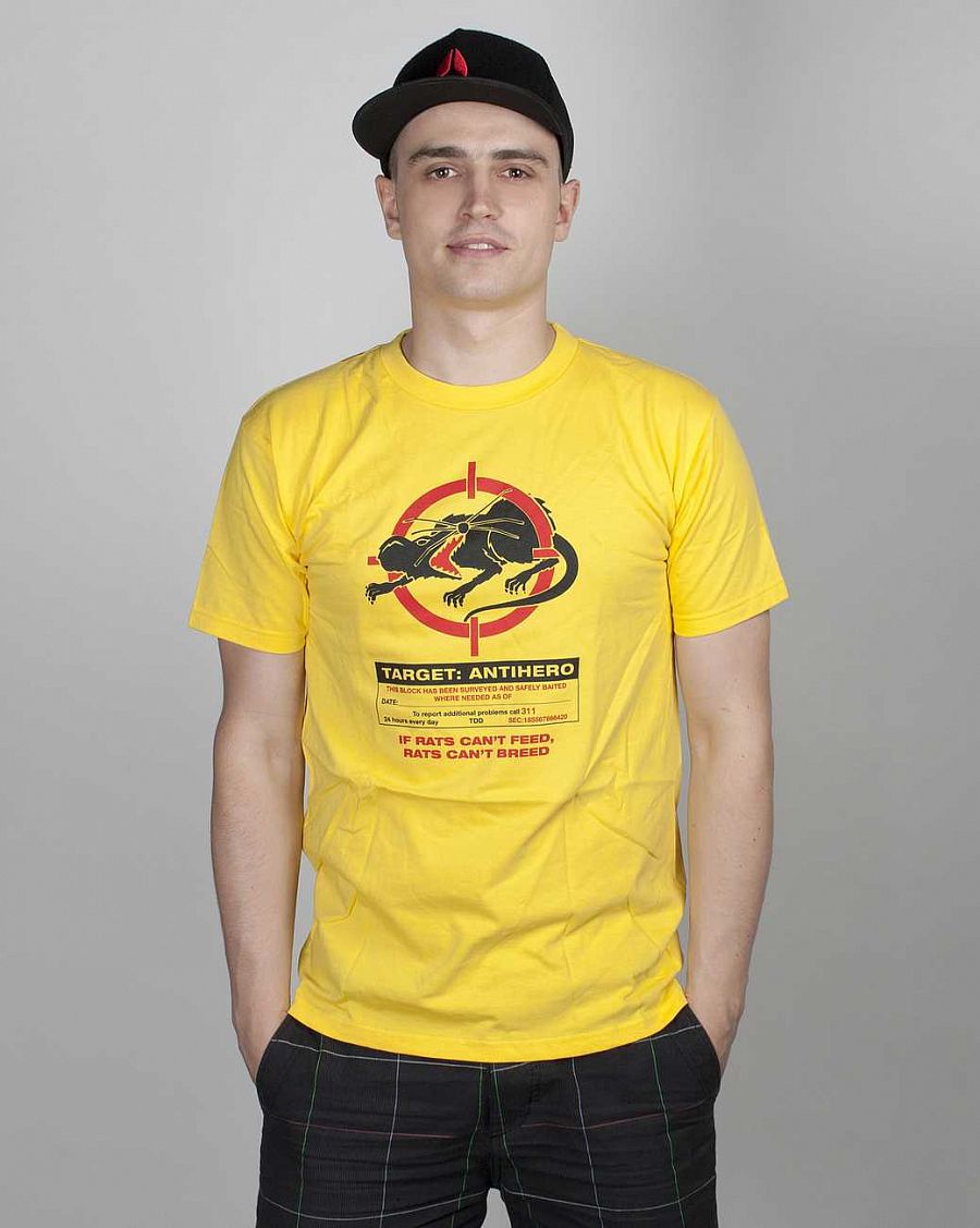Футболка Anti-hero Targets Rats Yellow отзывы