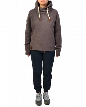 Толстовка женская с капюшоном Naketano Dirty Schmierlappen Dirty Muschi Melange