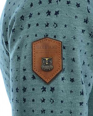 Толстовка женская на молнии с капюшоном Naketano Stern aller Brazzos V Forrest Melange