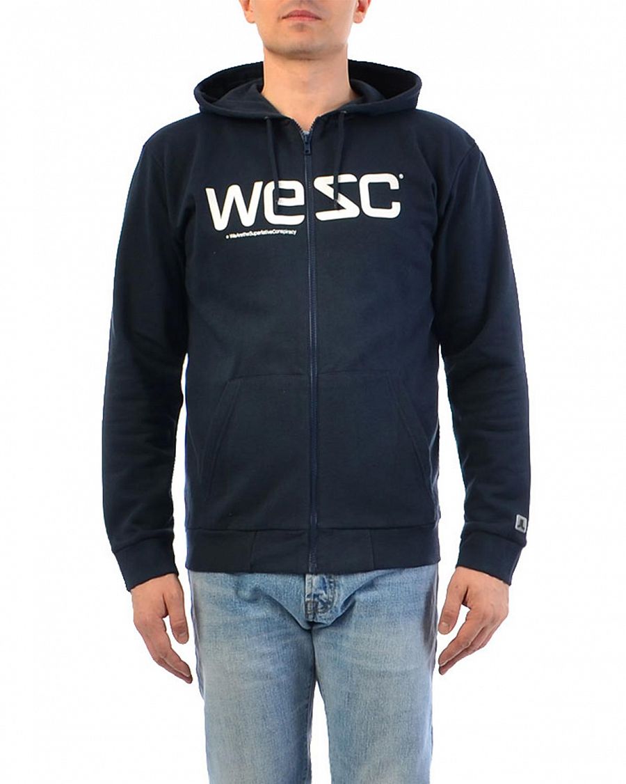 Толстовка мужская на молнии с капюшоном Wesc Wesc Dark sapphire отзывы