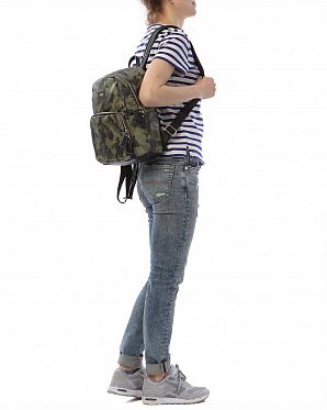 Рюкзак маленькй кожаный водонепроницаемый Obey Camo Green Рюкзак маленькй кожаный водонепроницаемый Obey Camo Green