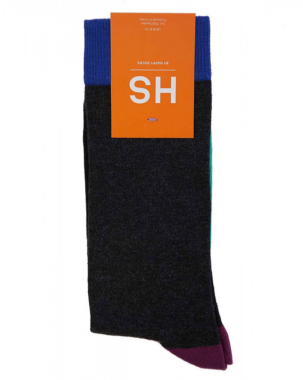 Носки высокие мужские Швеция Happy Socks Class Dark Grey отзывы