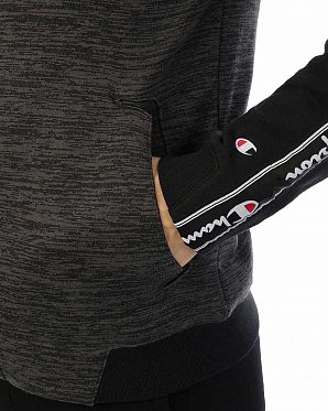 Толстовка с капюшоном на молнии Champion Authentic American EZ509 Grey Black Толстовка с капюшоном на молнии Champion Authentic American EZ509 Grey Black