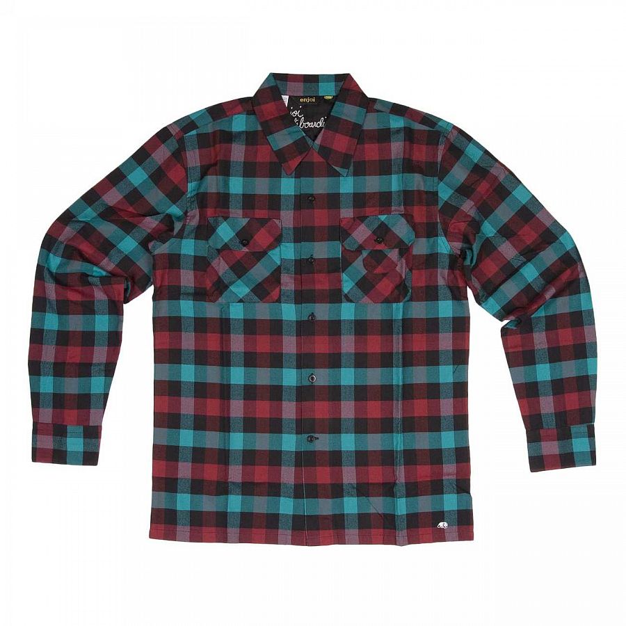 Рубашка Enjoi Pandalton L/S Woven Black отзывы
