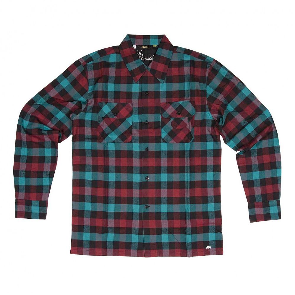 Рубашка Enjoi Pandalton L/S Woven Black отзывы