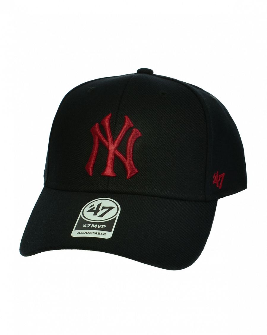 Бейсболка классическая с изогнутым козырьком '47 Brand MVP SNAPBACK New York Yankees BKO Black отзывы