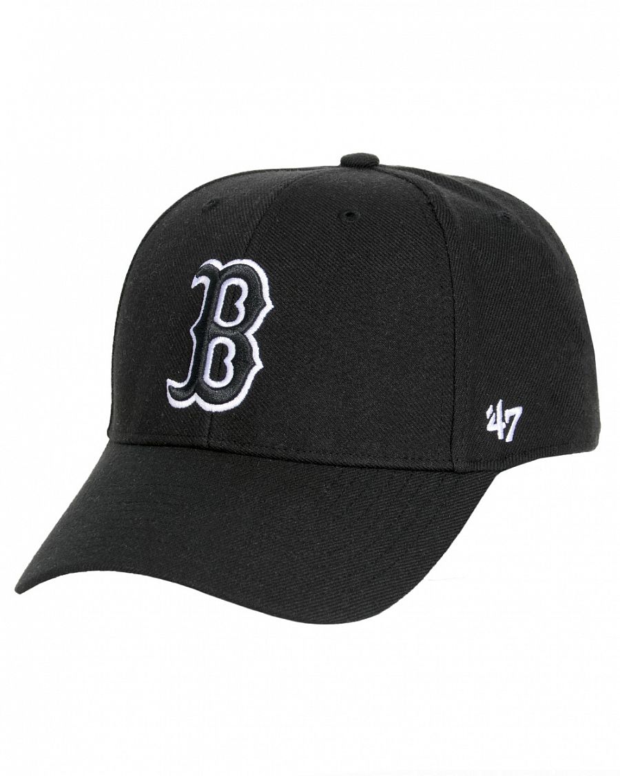 Бейсболка '47 Brand MVP WBV Boston Red Sox Black Black отзывы