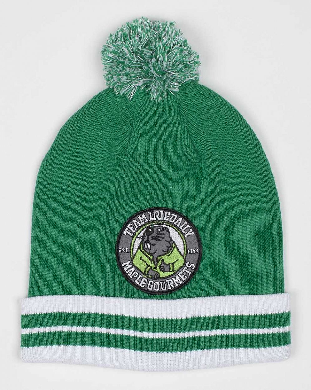 Шапки Iriedaily Sk8 Beaver Beanie Green отзывы