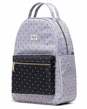 Рюкзак городской для 13 ноутбука Herschel Nova Mid-Volume POLKA DOT CROSSHATCH GREY BLACK Рюкзак городской для 13 ноутбука Herschel Nova Mid-Volume POLKA DOT CROSSHATCH GREY BLACK