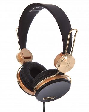 Наушники с микрофоном проводные складные WeSC Banjar On Ear Headphones Black