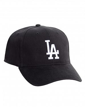 Бейсболка с козырьком '47 Brand MVP Cotton Los Angeles Dodgers Black White