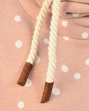 Толстовка женская с капюшоном Naketano Genitalalarm Dusty Pink Melange Толстовка женская с капюшоном Naketano Genitalalarm Dusty Pink Melange