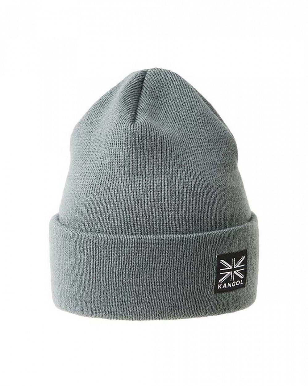 Шапка зимняя вязаная с подворотом Англия Kangol Cuff Grey отзывы