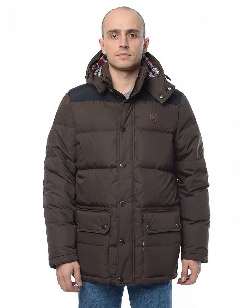 Куртка-парка на пуху Fred Perry J1285 Down Arctic Jacket Dark Chocolate отзывы