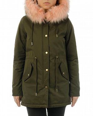 Парка демисезонная водоотталкивающая на меху Urban Classics Peached Teddy Olive