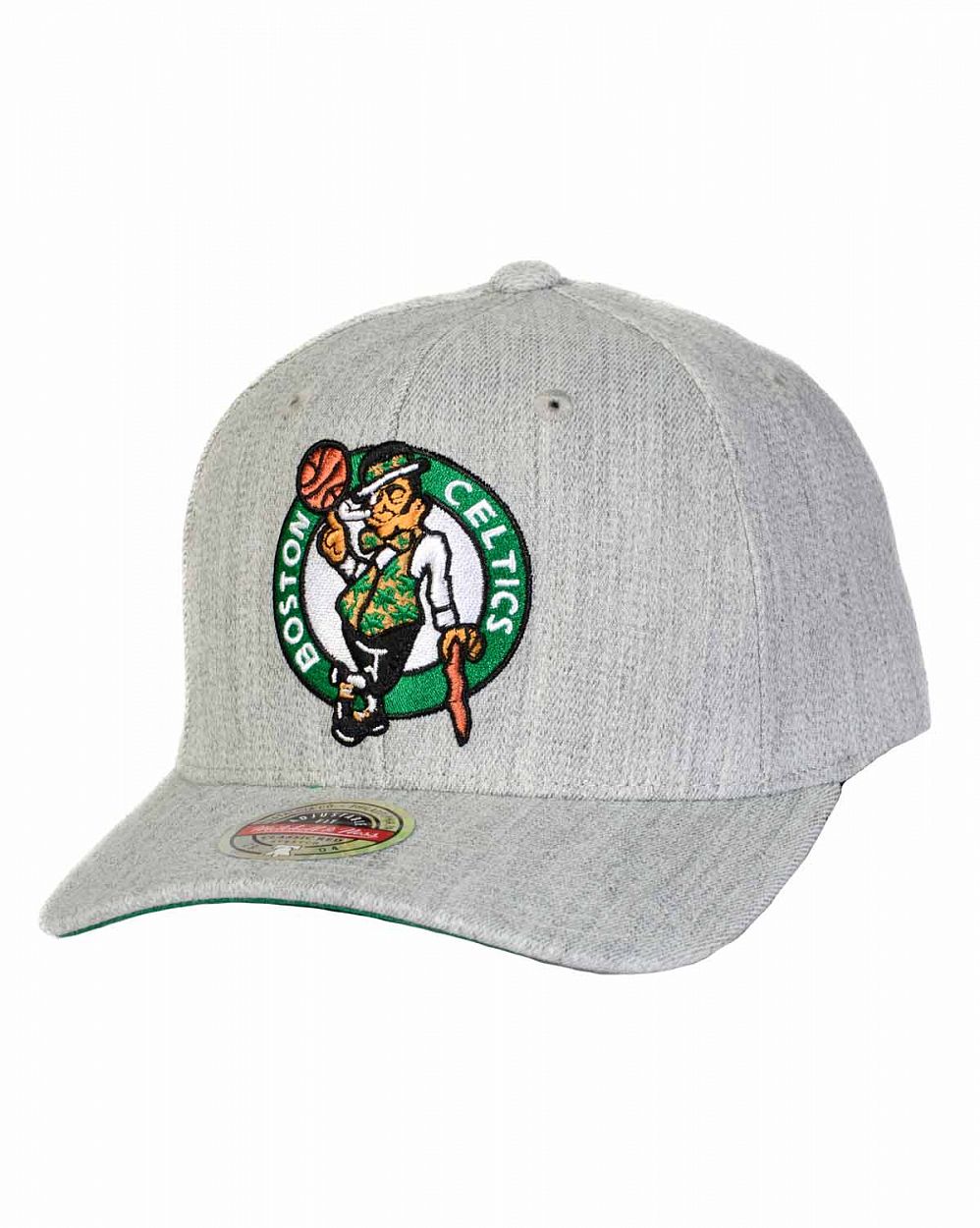 Бейсболка с изогнутым козырьком Mitchell and Ness TEAM HEATHER 2.0 STRETCH Boston Celtics 2 Grey отзывы