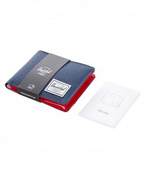 Кошелек с отделом под мелочь Herschel Roy + Coin Navy Red Кошелек с отделом под мелочь Herschel Roy + Coin Navy Red