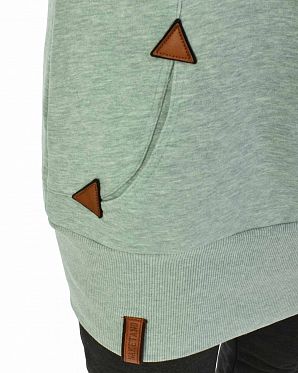 Толстовка женская длинная с капюшоном Naketano Lange Wiederkauer Grun Melange Толстовка женская длинная с капюшоном Naketano Lange Wiederkauer Grun Melange