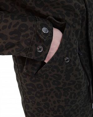 Парка женская утепленная Urban Classics Clash Parka Panther Print