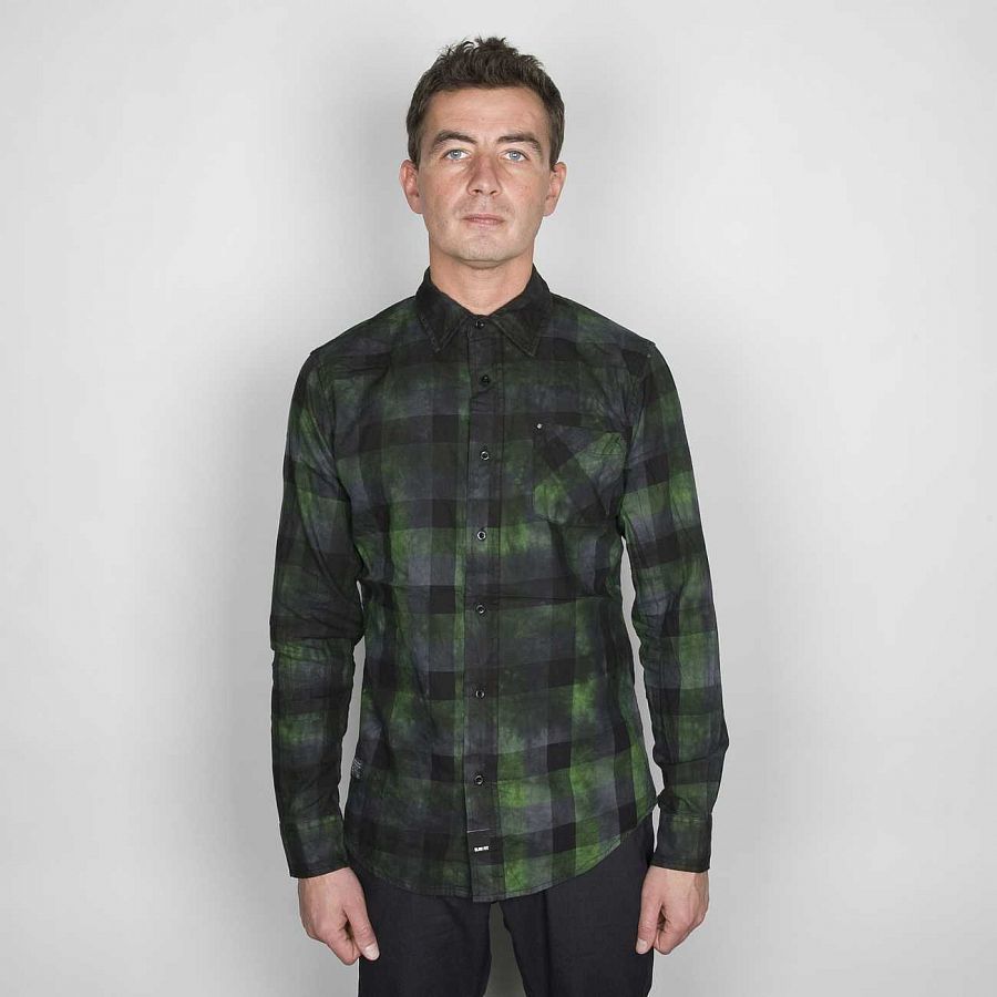 Рубашка Krew Passion Tie Dye L/S Green Lime Green отзывы