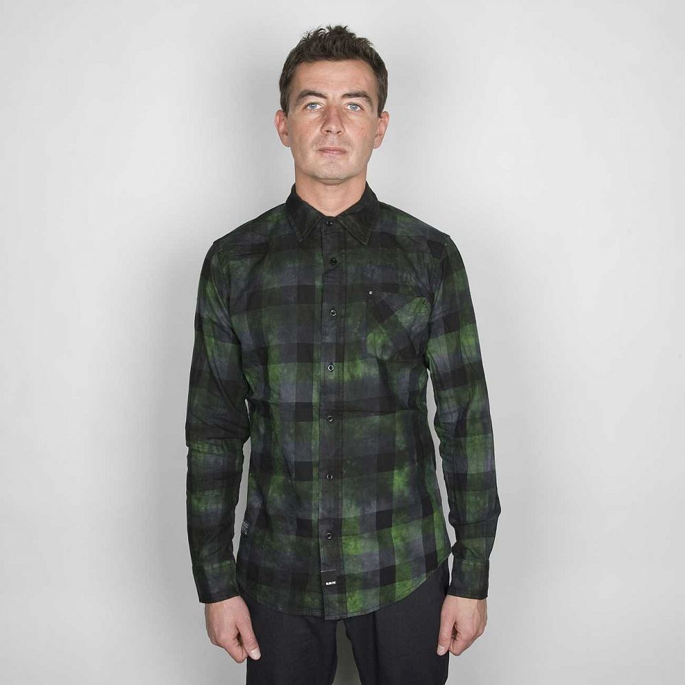 Рубашка Krew Passion Tie Dye L/S Green Lime Green отзывы