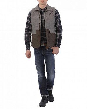 Жилетка утепленная мужская шерсть Publish Croft Brown