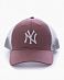 Бейсболка летняя с сеткой '47 Brand FLAGSHIP MVP New York Yankees QC Mauve