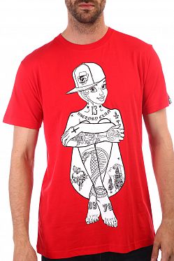 Футболка мужская Rum Knuckles Lady X Red Футболка мужская Rum Knuckles Lady X Red