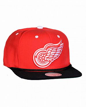 Бейсболка с прямым козырьком Mitchell and Ness VISCORD Detroit Red Wings Red Бейсболка с прямым козырьком Mitchell and Ness VISCORD Detroit Red Wings Red