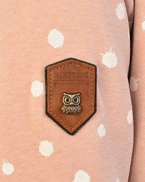 Толстовка женская с капюшоном Naketano Genitalalarm Dusty Pink Melange Толстовка женская с капюшоном Naketano Genitalalarm Dusty Pink Melange