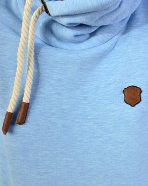 Толстовка женская с капюшоном Naketano Darth X Amazing Blue Melange