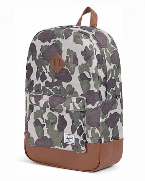 Рюкзак водоотталкивающий с карманом для 15 ноутбука Herschel Heritage Frog Camo Рюкзак водоотталкивающий с карманом для 15 ноутбука Herschel Heritage Frog Camo