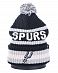 Шапка с помпоном на флисе '47 Brand NBA San Antonio Spurs Black Grey отзывы