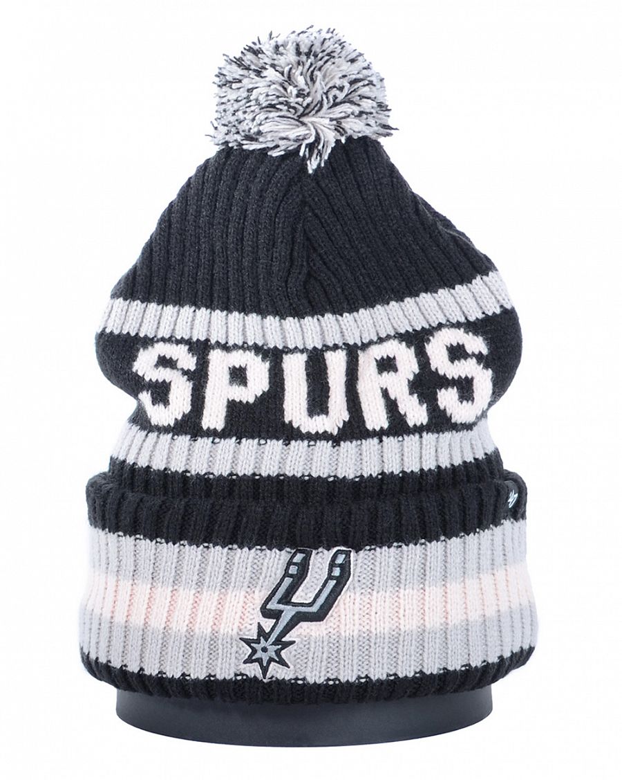 Шапка с помпоном на флисе '47 Brand NBA San Antonio Spurs Black Grey отзывы Шапка с помпоном на флисе '47 Brand NBA San Antonio Spurs Black Grey отзывы