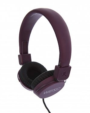 Наушники с микрофоном проводные складные WeSC Piston Burgundy